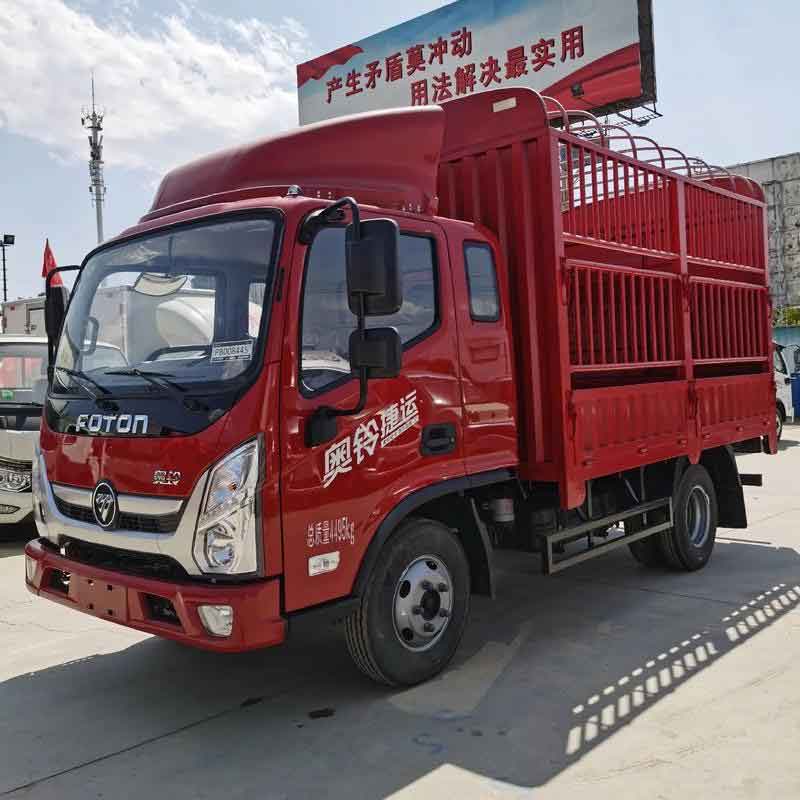 Foton Aoling MRT Youth Invincible Edition 146 tenaga kuda, truk ringan dengan kisi-kisi kompartemen baris tunggal 4,17 m