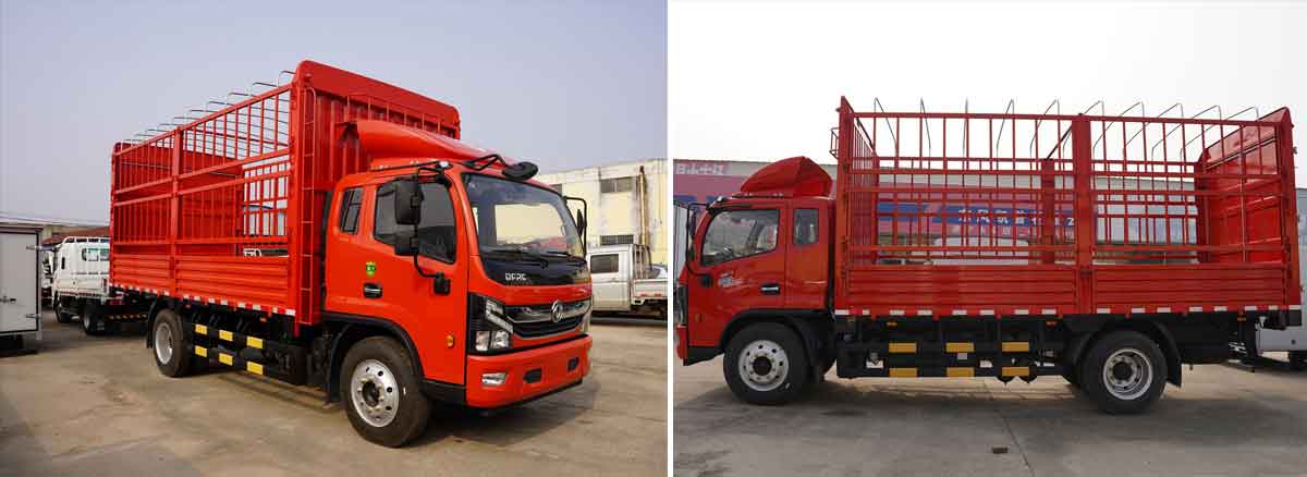 Dongfeng Kempt Star Cloud K7 Basic Edition 195HP 5.18m Half-row Cab Warehouse-grid Truck