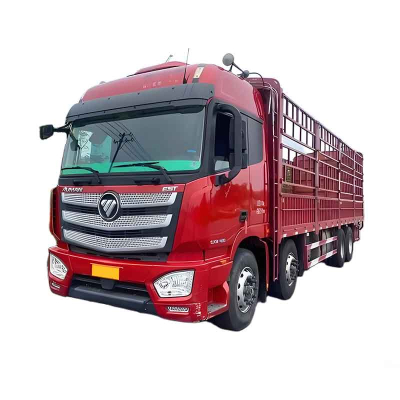 Truk kargo tipe grid Foton Auman EST 8X4 sepanjang 9,56 meter