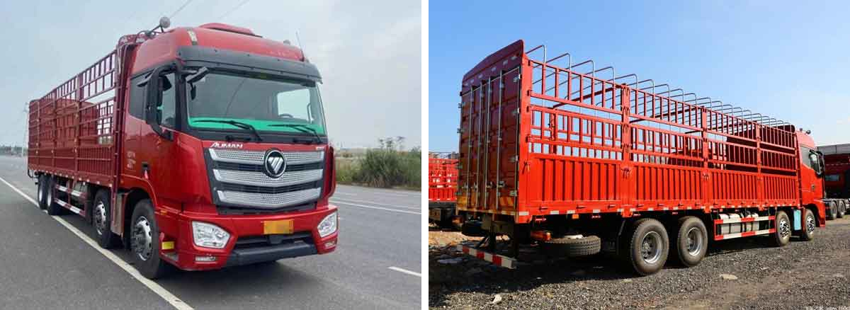 شاحنة بضائع Foton Auman EST 8X4 بطول 9.56 متر