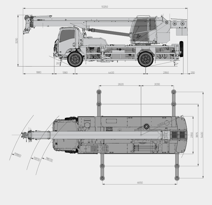 رافعة شاحنة 12 طن